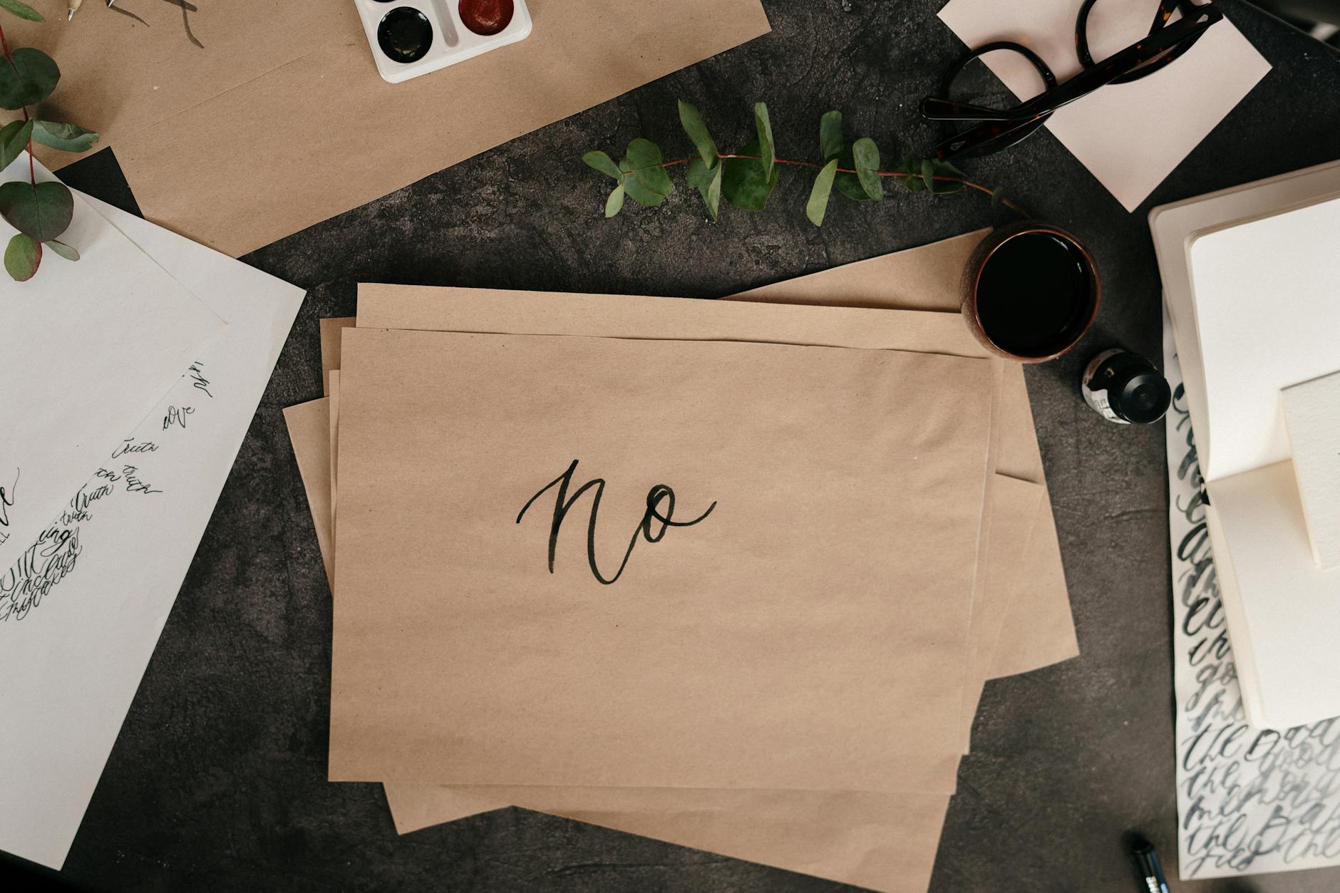 brown paper with handwritten text